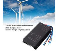 plplaaoo Controller della turbina eolica MPPT Carica 12V 24V IP67 Controller del generatore di energia eolica Impermeabile per Il di Illuminazione Dell'Edificio per la casa