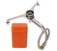 plplaaoo Convertitore per guasta da Campeggio convertitore per Esterno Trippiede Gas Connettore Pieghevole Resistenza al Cottura da Campeggio Portatile Convertitore per Serbatoi Lungo per