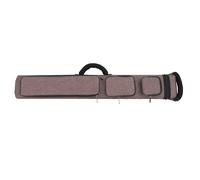 plplaaoo Custodia per stecche da biliardo, resistente all'acqua, grande capacità, con 6 scomparti per riporre le stecche da biliardo e per il viaggio, materiale in tela resistente, (Marrone)