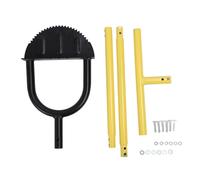 plplaaoo Garden Weasel r Manual Half Moon Lawn r Edilizia in Acciaio al Carbonio Pesante 96 cm Pole esteso con Manico T per i Padri paesaggistici del Giardinaggio