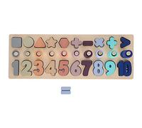 plplaaoo Giocattoli per l'ordinamento dei numeri in legno Blocchi di gioco colorati per l'ordinamento delle forme educative per i bambini in età prescolare Apprendimento della matematica