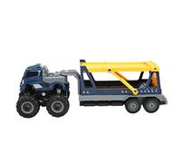 plplaaoo Giocattolo per rimorchio in lega Giocattolo a quattro ruote motrici Giocattolo per auto per camion per bambini di età superiore a 3 anni Materiale durevole Design sicuro Stimola (Blu)