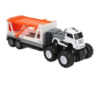 plplaaoo Giocattolo per rimorchio in lega Giocattolo a quattro ruote motrici Giocattolo per auto per camion per bambini di età superiore a 3 anni Materiale durevole Design sicuro Stimola (Bianca)