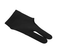 plplaaoo Guanti da biliardo per mancini, elastici, a tre dita, traspiranti, ad asciugatura rapida, antiscivolo, elastici, per giocatori di biliardo, unisex, taglia media (Nero)