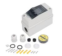 plplaaoo Interruttore Automatico 2P 16A IP65 Interruttore di disconnessione Solare Impermeabile con Scatola di distribuzione per sistemi fotovoltaici e Alimentazione Solare per CC 12 400
