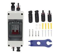 plplaaoo Interruttore di disconnessione fotovoltaico DC Disconnect Solare Switch con Interruttore ad Aria Solare a energia Solare 500V Disconnettore fotovoltaico per sistemi di Pannelli (16A)