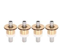 plplaaoo Maniglia per joystick per escavatore Valvola di controllo professionale per escavatore Maniglia per testata Pulsante idraulico per CAT 320C 4 pezzi Ottone Lega di acciaio