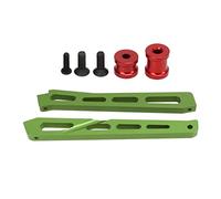 plplaaoo Metallo RC anteriore telaio posteriore rinforzo in lega di alluminio parte di aggiornamento per 1/7 1/8 RC auto guida stabile supporto durevole lavorato a CNC prestazioni elevate (Verde)