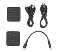 plplaaoo Microfono Lavalier wireless Mini cancellazione del rumore portatile Pickup Omnidirezionale Strong Anti Interference Clip sul microfono a bassatro per intervista in streaming