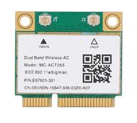 Plplaaoo Mini PCI-E WiFi Card with Bluetooth 4.2 - Dual Band 2.4G & 5G Network Adapter for Window 7, 8, & 10, MC-AC7265 AC867, Black