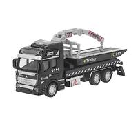 plplaaoo Modello di carro attrezzi della polizia Modello in lega Pullback Car Toy Realistico Grande carro attrezzi per bambini Veicolo di salvataggio per bambini Lunghezza 19,9 cm