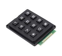 plplaaoo Modulo tastiera Tastiera esterna con pulsanti a matrice 3x4 a 12 tasti per progetti con microcontrollore Design compatto in plastica ABS