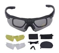 plplaaoo Occhiali impatto Occhiali sportivi ciclismo per esterni con lenti intercambiabili gialle trasparenti Protezione UV400 Antivento Antisabbia per ciclismo Moto Sci