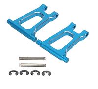 plplaaoo RC Braccio oscillante posteriore superiore Parti di aggiornamento per sospensioni in lega di alluminio ad alte prestazioni per TT01 RC Car Blu 43x38x6mm 22g 2PCS