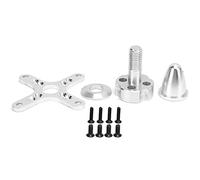 plplaaoo RC Brushless Motor Propeller Adapter Holder High Precision Durable Aluminum Alloy Spare Parts For C6354 200KV 250KV Fixed Wing RC Airplanes Silver Color 83g 4PCS Set
