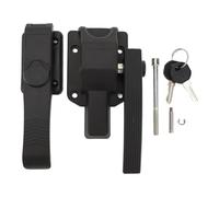 plplaaoo RV Screen Door Latch Heavy Duty Matte Black High Security Lock Handle Mechanism for Campervan Trailer Boat Yacht Sturdy POM Nylon Material 45 55mm Door Thickness 7Pcs Accessories