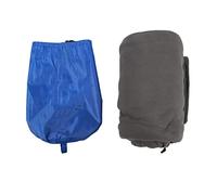 plplaaoo Sacco a pelo pieghevole in pile, portatile, con cerniera, per campeggio, viaggi (grigio)