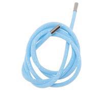 plplaaoo Scintillio cordoncino con filo bianco mesh sequestro luccicante corda rotonda per abbigliamento con cappuccio pantaloni della tuta per scarpe 138 cm (Paillettes blu chiaro)