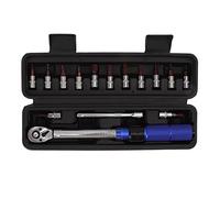 plplaaoo Set di chiavi dinamometriche per bici, kit di attrezzi per bicicletta da 1/4 pollici, da 2 a 14 Nm, kit di riparazione bici per steli, morsetti per sedili, morsetti a leva,