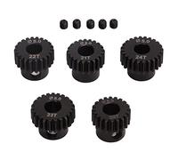 plplaaoo Set pignone 48DP Acciaio Legato al Cromo molibdeno 20T 21T 22T 23T 24T RC Ingranaggio Motore Funzionamento Regolare a Basso Rumore per Motore per Auto telecomandato 1/10 Albero da