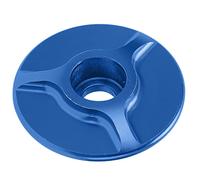 plplaaoo Set universale per forcella anteriore della bicicletta, in alluminio, senza filettatura, accessorio universale per bicicletta da strada e montagna, diametro 2,8 cm (blu)