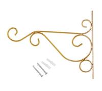 plplaaoo Staffa da appendere a parete in ferro, porta piante artistiche, gancio robusto, durevole, decorazione da giardino per balcone cortile, decorazione per interni ed esterni,