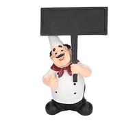 plplaaoo Statua dello chef Statuetta dello chef Statuetta dello chef in resina Ornamento decorativo dello chef Adorabile stile country Materiale in resina inodore ecologico per la