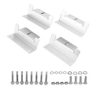 plplaaoo Supporto a Z per Pannello Solare in Lega di Alluminio per impieghi gravosi, Supporto a Z per Pannello Solare per, Yacht, di Montaggio fotovoltaico Impermeabile e Anti con