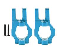 plplaaoo Supporto anteriore sinistra destra parte di aggiornamento durevole lavorazione CNC di precisione sostituzione del metallo per RC 1/12 Wl Toys 12428 12423 12628 Crawler Car Rosso (Blu)