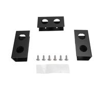 plplaaoo Supporto per laptop sotto la scrivania Supporto per dispositivi salvaspazio in lega di alluminio resistente sotto la scrivania per workstation da ufficio, confezione da 3 (Nera)