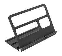 plplaaoo Supporto per tablet Supporto da tavolo regolabile multi-angolo per tablet IOS Materiale stabile in fibra di vetro ABS Acciaio satinato Dimensioni 8,1x5,9x1,2 pollici (Nera)