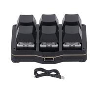 plplaaoo Tastiera meccanica macro con una sola mano Tastierino USB programmabile a 6 tasti con tasti di scelta rapida NKRO Finestra mobile con 1 Avvio Multifunzionale per giocatori e