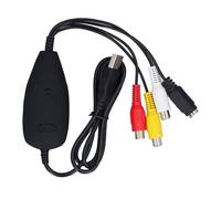 plplaaoo VHS DVD Maker Scheda di acquisizione video Adattatore USB 2.0 Plug and Play per convertire video analogici in digitali per l'archivio domestico e la conservazione dei media in