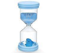 PlsMupn Clessidre per Bambini, 10 Minuti Delfino Blu Timer a Sabbia, Clessidra per Lavarsi i Denti, Cucina, Giochi, Ufficio e Time Management