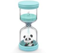 PlsMupn Clessidre per Bambini, 5 Minuti Panda Verde Timer a Sabbia, Clessidra per Lavarsi i Denti, Cucina, Giochi, Ufficio e Time Management