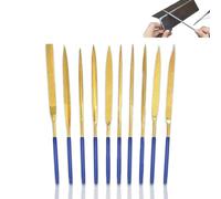 Plstod 10 Pezzi Mini Lime di Aghi di Diamante, Set Lime ad Ago del Diamante, 140 mm Mini Diamond Files, Diamante Lime per Metallo, Plastica, Vetro, Ceramica,Gioielli Scultura