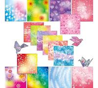 Plstod 150 fogli carta origami 15 x 15 cm, cartoncini colorati, carta pieghevole double face, in 36 colori vivaci, carta colorata per fai da te e progetti di bricolage per bambini e adulti