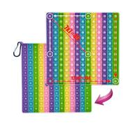 Plstod Pop It,Popit,Pop Bubble,Antistress 20*20cm,Giocattoli Educativi Di Pratica Della Moltiplicazione E Dell'Addizione A Doppia Faccia, Giocattoli, Adatti Ai Bambini Adulti per Alleviare L'Ansia