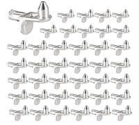 Plstod Reggimensola per Mobili,40 pezzi Supporti per Mensole a Forma di L 5mm, Supporto Reggi Mensola, di Supporto per Ripiano Reggimensola Armadio in Metallo per Librerie Armadi Armadio da Cucina