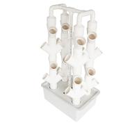 PLSZLL Sistema di Coltivazione idroponica, Kit per Giardino Verticale da Interno a Torre con 16/24/32 Fori, Pompa e Serbatoio dell'Acqua Mobile per Gli Amanti del Giardinaggio, 32 Fori