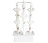 PLSZLL Sistema di Coltivazione idroponica, Kit per Giardino Verticale da Interno a Torre con 16/24/32 Fori, Pompa e Serbatoio dell'Acqua Mobile per Gli Amanti del Giardinaggio, 24 Fori