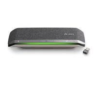 PLT Altoparlante Poly Sync 40+ USB/Bluetooth con adattatore BT600 | Array a 3 microfoni, audio full-duplex, tempo di conversazione di 30 ore, portata Bluetooth di 30 m, connettività USB