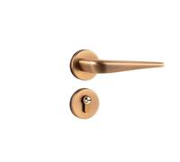 PLTMGHVF Serratura antifurto silenziosa con chiave for maniglia della porta(Brown set)