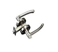 PLTMGHVF Serratura for porta, antifurto silenziosa, rotonda, a tre poli, con una sola linguetta(Silver BK)