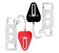 PLTMGHVF Serrature di sicurezza antifurto for porte di casa, camere d'albergo(Black)