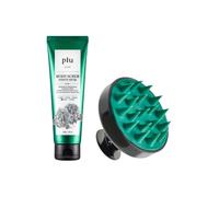 plu - Theraphy Scalp Scaling Scrub Brush - 1pc & Body Scrub - 200g - White Musk (1ea) Set