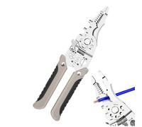Pluces de multifunzionali 18 in 1 - Strippe del filo pieghevole, taglierina ergonomica 18 in 1 | Stripper di cavi elettrici automatici con mango non scivoloso, 8.86x2.17x0.71