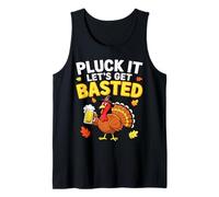 Pluck It Let's Get Basted Camicia Uomo Donna Divertente Ringraziamento Canotta