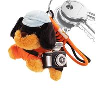PLüsch Dachshund Keychain - Anello per cane divertente per borse Ornamento per cani giocattolo e tenero per auto, zaino, borse scolastiche | Sweet Dog Plush Toy Decoration, Macchina fotografica