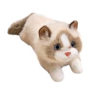Plüschkatze | Kuscheltier | Realistisches Katzenplüschtier | 40 cm, süßes -Kätzchen, das miaut, perfekt für Weihnachten, Geburtstage Schlafzimmerdekoration